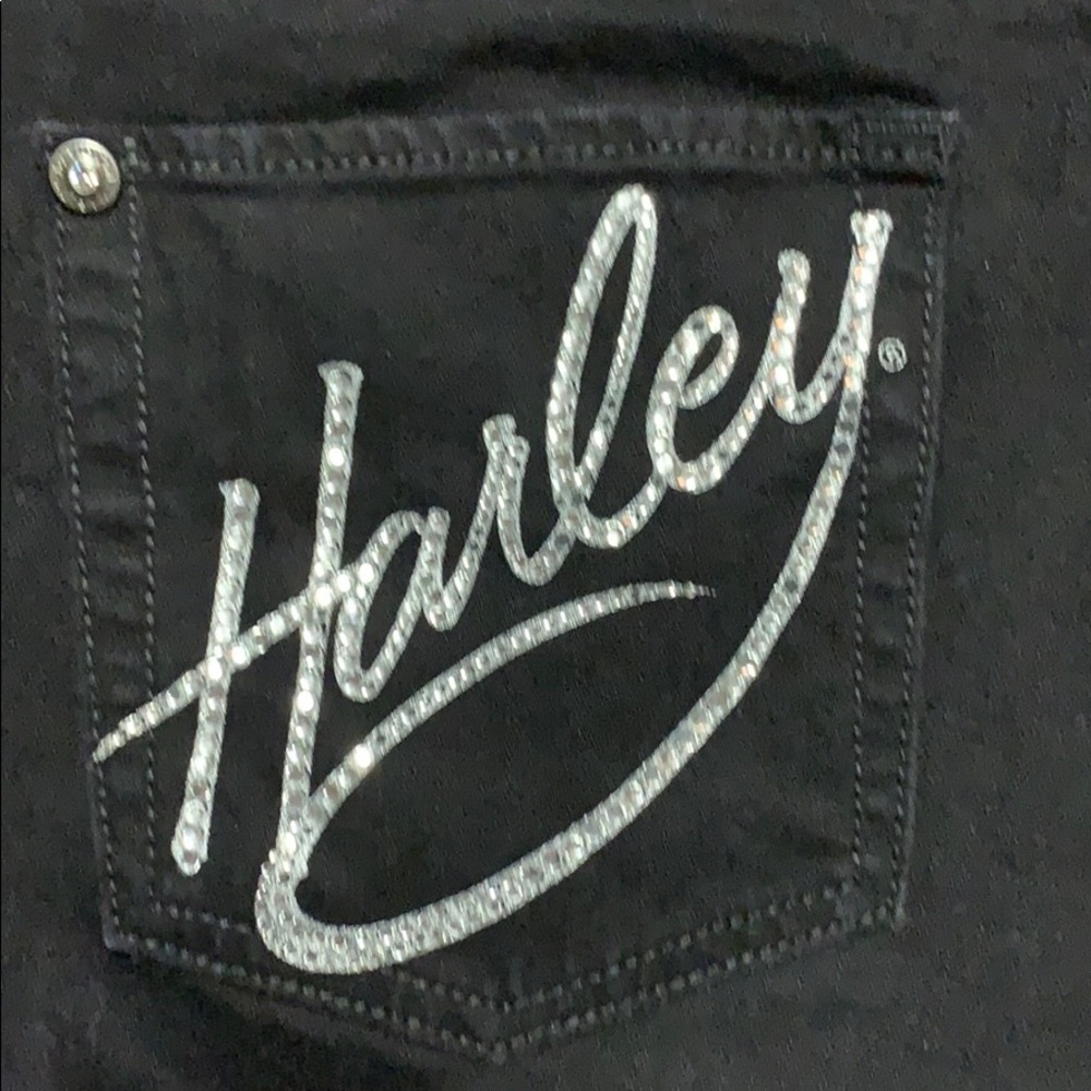 Women’s Harley Davidson Embellished Black Jeans